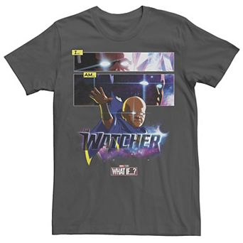 Men's Marvel What If The Watcher Panel Poster Tee