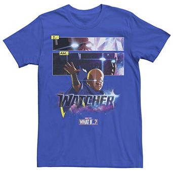 Men's Marvel What If The Watcher Panel Poster Tee