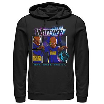 Men's Marvel What If The Watcher Comic Panels Hoodie