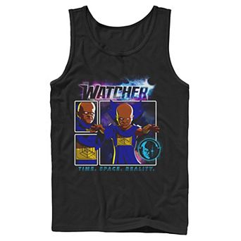 Men's Marvel What If The Watcher Comic Panels Tank Top