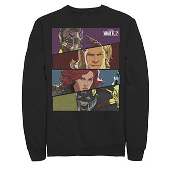 Men's Marvel What If Hero Slant Panels Sweatshirt