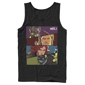 Men's Marvel What If Hero Slant Panels Tank Top