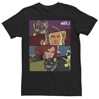 Men's Marvel What If Hero Slant Panels Tee