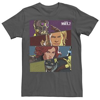 Men's Marvel What If Hero Slant Panels Tee