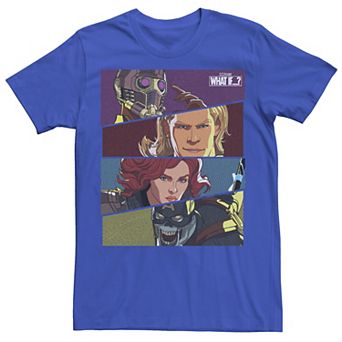 Men's Marvel What If Hero Slant Panels Tee
