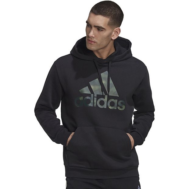 Men s adidas Essential Camo Badge of Sport Hoodie