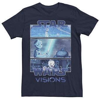 Men's Star Wars Visions Tri Panel Logo Tee