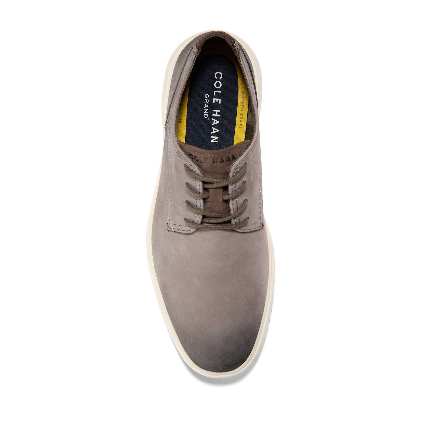 Cole Haan Shoes Mens 12 Gray Leather Grand Troy Plain Ox Oxford Casual Sneakers Men main image 3