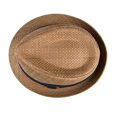 Men's Levi's® Straw Fedora Hat with Denim Band