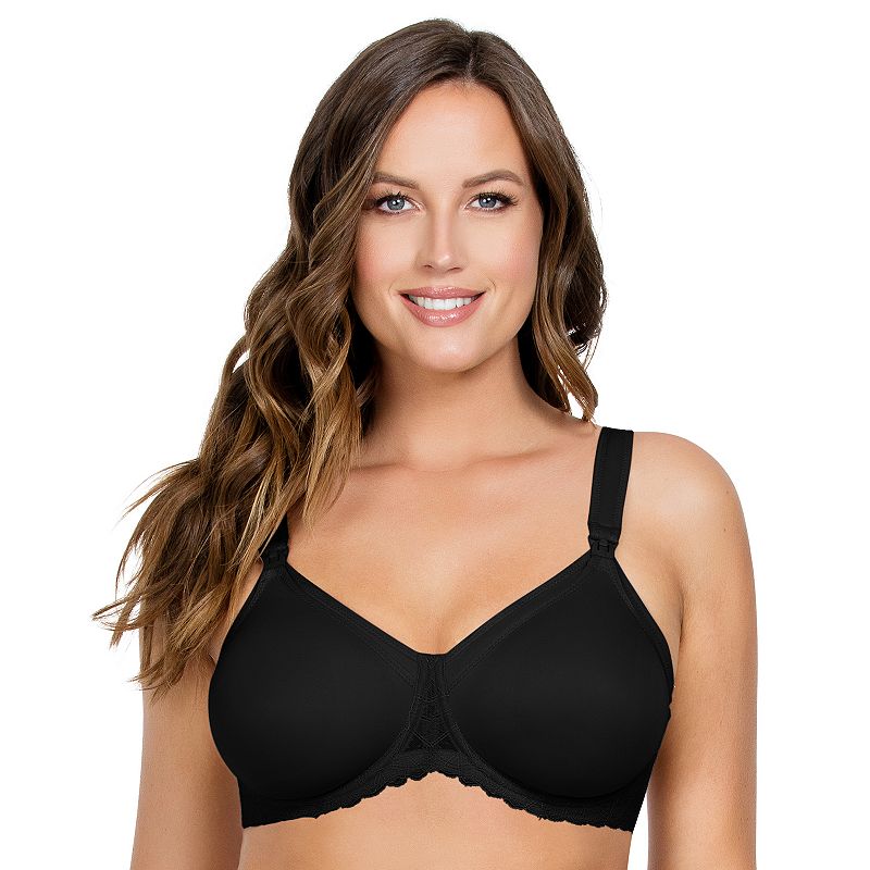 Parfait Leila Nursing Bra NB502, Women's, Size: 44 E, Black