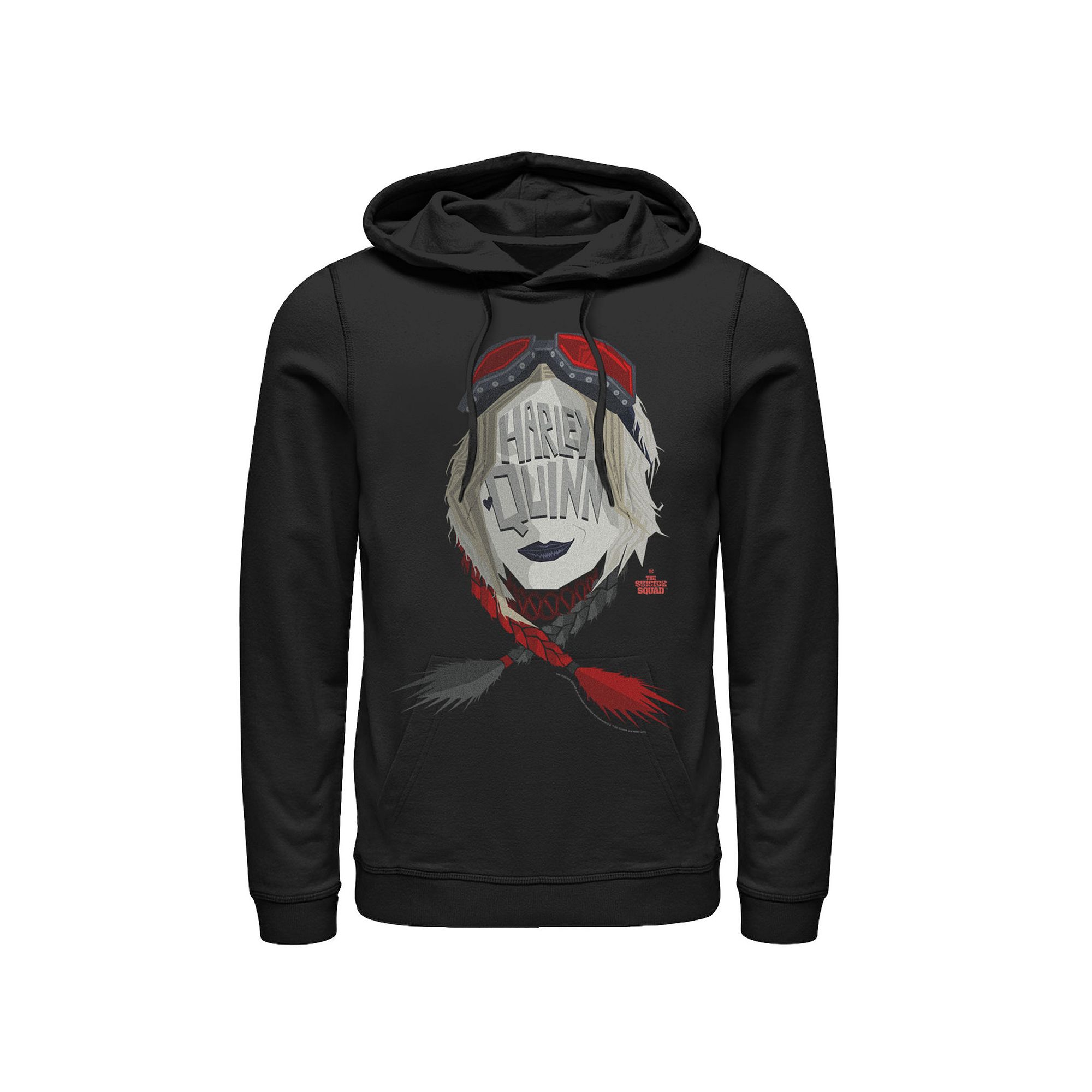 Mens The Suicide Squad Big Harley Logo Hoodie, Size: Small, Black