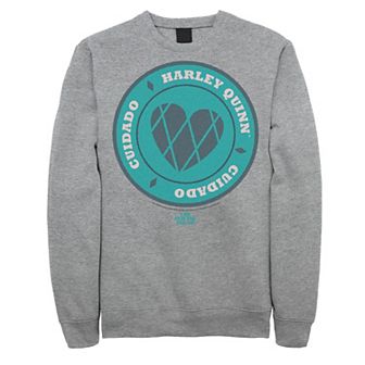 Men's The Suicide Squad Harley Fenced Hearts Sweatshirt
