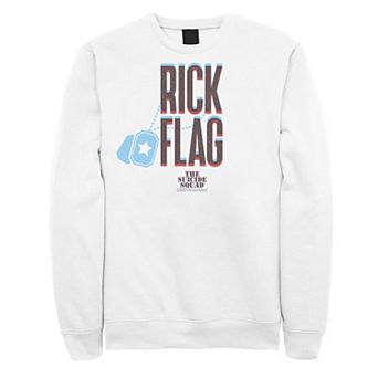 Men's The Suicide Squad Rick Flag Red And Blue Sweatshirt