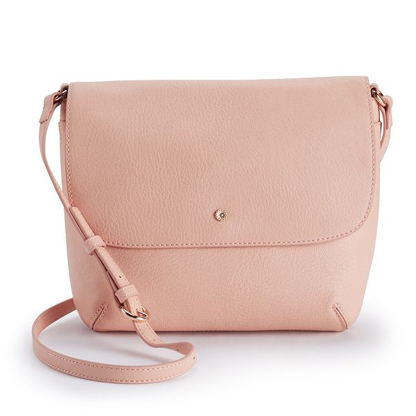 Lauren Conrad Dusty Pink Large Purse Handbag Crossbody Shoulder NICE
