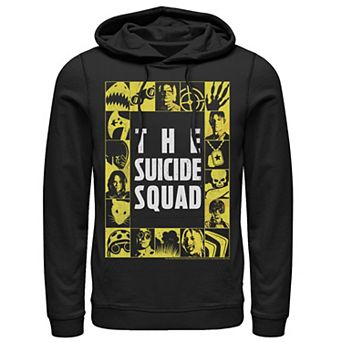 Men's The Suicide Squad Yellow Squares Logo Hoodie