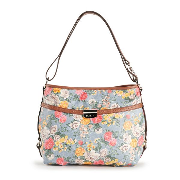 ROSETTI HANDBAG/KOHLS CROSSBODY FABRIC FLOWERW/SEQUINES MULTICOLOR