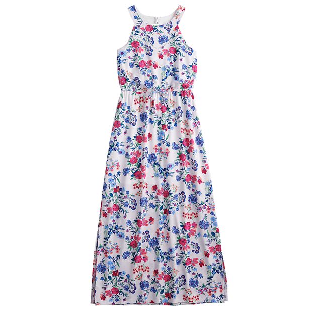 Three pink hearts cheap floral maxi dress