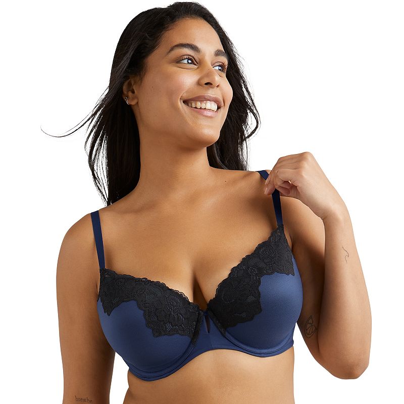 Maidenform® Comfort Devotion Your Lift Underwire Bra DM1195, Women's, Size: 38 D, Navy Eclipse Black