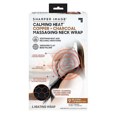 Sharper Image Calming Heat Massaging Neck Wrap