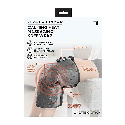 Sharper Image Calming Heat Massaging Knee Wrap