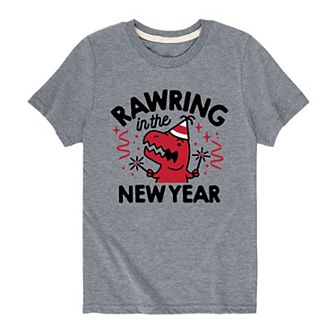 Boys 8-20 Rawring In New Year Graphic Tee