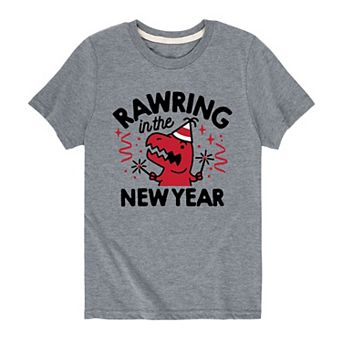 Boys 8-20 Rawring In New Year Graphic Tee