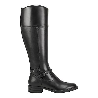 Easy Spirit Leigh Knee High Boot in Black Leather at Nordstrom store (size 7.5)