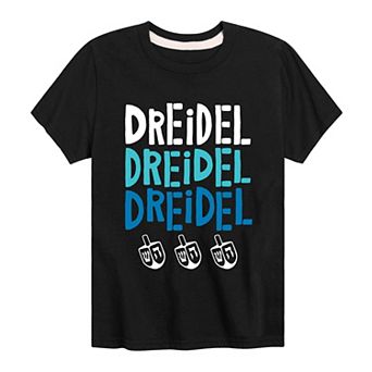 Boys 8-20 Dreidel Dreidel Dreidel Graphic Tee