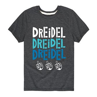 Boys 8-20 Dreidel Dreidel Dreidel Graphic Tee