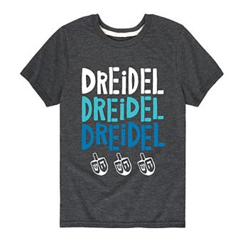 Boys 8-20 Dreidel Dreidel Dreidel Graphic Tee