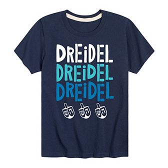 Boys 8-20 Dreidel Dreidel Dreidel Graphic Tee