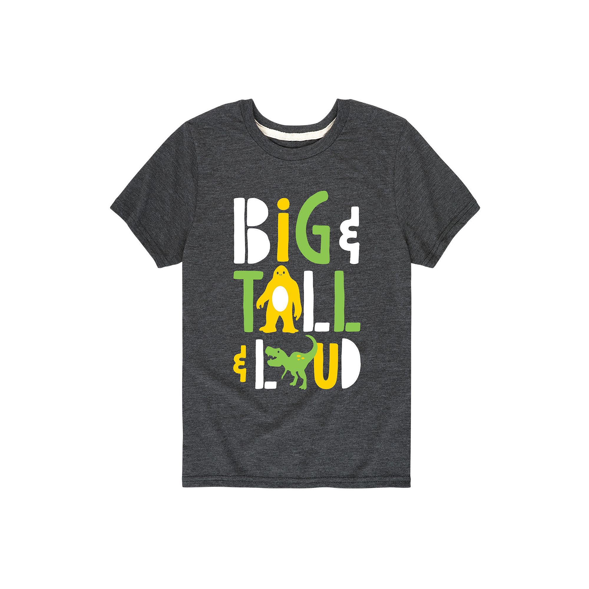 Boys 8-20 Big Tall Loud Graphic Tee, Boys, Size: Small, Gray