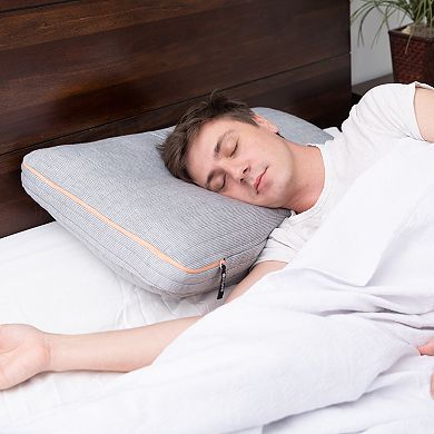 Solid8 Air Cell Foam Down Alternative Pillow with Instacool