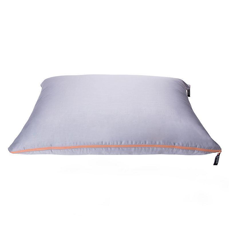 Solid8 Comfort Zip Down Alternative Pillow with Allergen Barrier, White, JU
