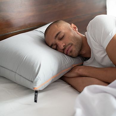 Solid8 Comfort Zip Down Alternative Pillow with Allergen Barrier