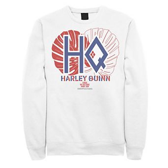 Men's The Suicide Squad Harley Quinn Red And Blue Logo Sweatshirt