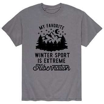 Men's Fav Sport Winter Hibernation Tee