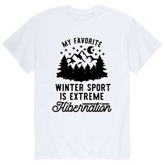 Men's Fav Sport Winter Hibernation Tee