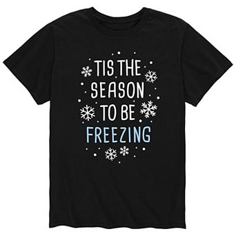 Men's Tis The Season Freezing Tee