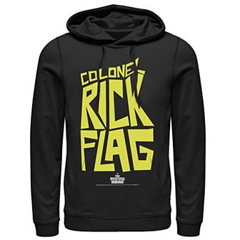Men's The Suicide Sqaud Colonel Rick Flag Yellow Text Hoodie