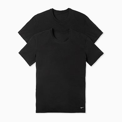 Men's Nike 2-Pack Dri-FIT Essential Cotton Stretch Crewneck Undershirt