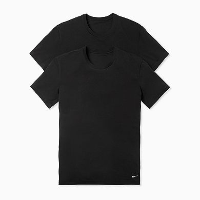 Men's Nike Dri-FIT Essential Cotton Stretch 2-Pack Crewneck Undershirt