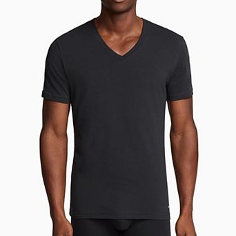 Men's Nike 2-Pack Dri-FIT Essential Cotton Stretch V-Neck Undershirt