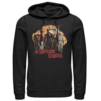 Men's The Suicide Squad Group Explosion Portrait Hoodie