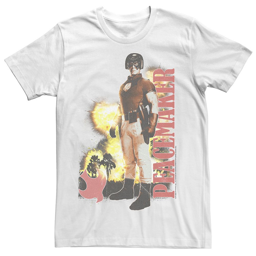 Men's The Suicide Squad Peacemaker Explosion Logo Tee