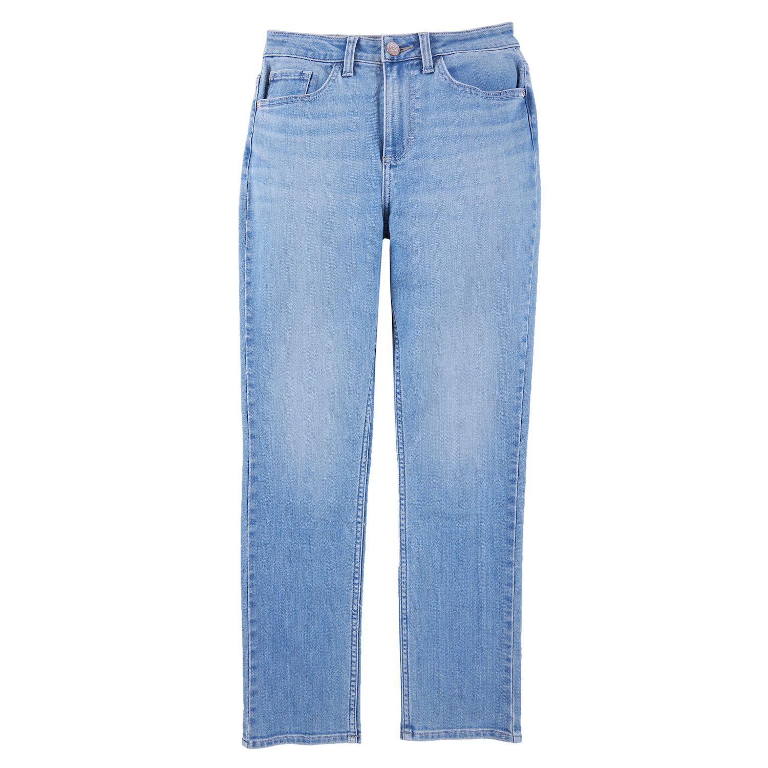 Lee Women's Legendary High Rise Mom Jeans - Straight Leg One Wash Denim In 12 Short - View #2
