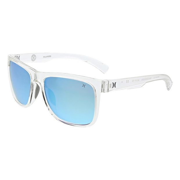 Hurley Men's Storm Square Polarized Sunglasses - Clear - One Size Each
