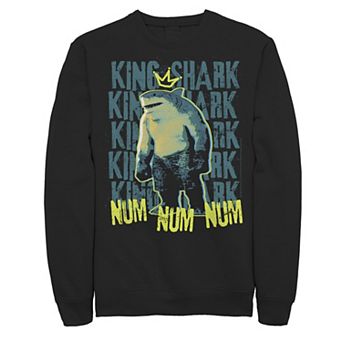 Men's The Suicide Squad King Shark Word Stack Sweatshirt