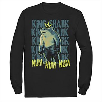 Men's The Suicide Squad King Shark Word Stack Tee