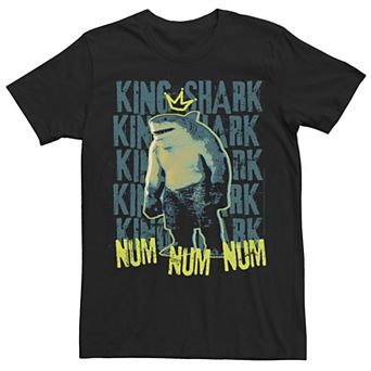 Men's The Suicide Squad King Shark Word Stack Tee